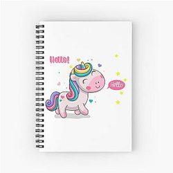 Kuromi Strawberry Hello Unicorn Classic Art Spiral Notebook