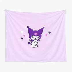 Kuromi Purple Sparkles Tapestry