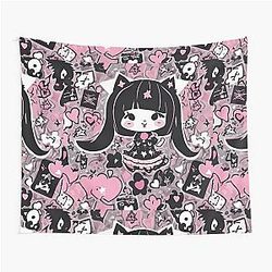 Kuromi Girl Tapestry