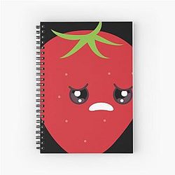 Kuromi Strawberry Spiral Notebook