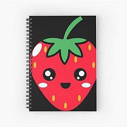 Kuromi Strawberry Spiral Notebook