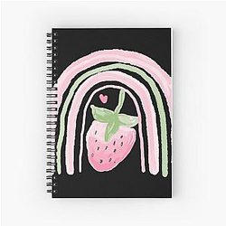 Kuromi Strawberry Spiral Notebook