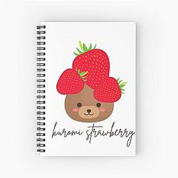 Kuromi Strawberry Spiral Notebook