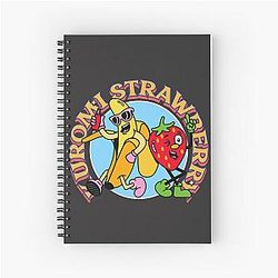 Kuromi Strawberry Spiral Notebook