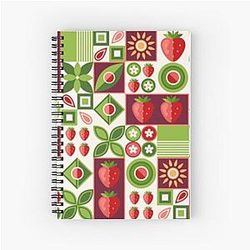 Kuromi Strawberry Spiral Notebook