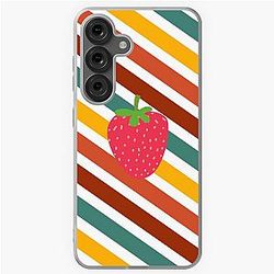Kuromi Strawberry Color Lines Classic Art by Samsung Galaxy Soft Case