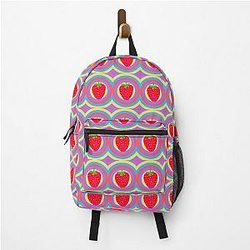 Kuromi Strawberry Color Circle Classic Art by LD Backpack
