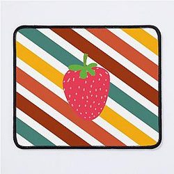 Kuromi Strawberry Colour Lines Classic Art by LD Mouse Pad