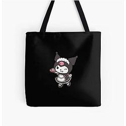 Gothic Kawaii Kuromi Adorable Rebellious Design Tote Bag