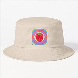 Kuromi Strawberry Color Circle Classic Art Bucket Hat