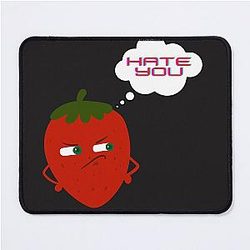Angry Kuromi Strawberry Mouse Pad