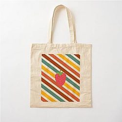 Kuromi Strawberry Color Classic Art by Cotton Tote Bag