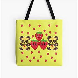 Kuromi Strawberry Panda Classic Art by LD All Over Print Tote Bag