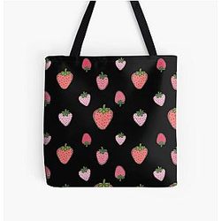 Kuromi Strawberry All Over Print Tote Bag