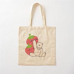 Kuromi Strawberry Design Art Cotton Tote Bag