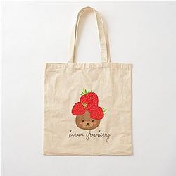 Kuromi Strawberry Bear Cotton Tote Bag