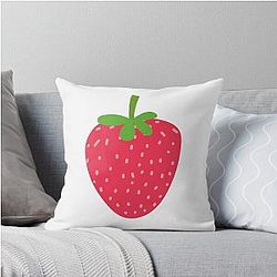 Kuromi Super Strawberry Classic Art by LD Throw Pillow