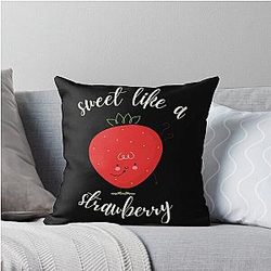 Kuromi Strawberry Throw Pillow