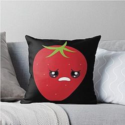 Kuromi Strawberry Throw Pillow