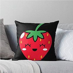 Kuromi Strawberry Throw Pillow