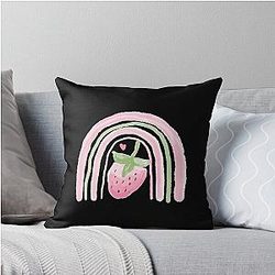 Kuromi Strawberry Throw Pillows