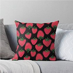 Kuromi Strawberry Halloween Throw Pillow