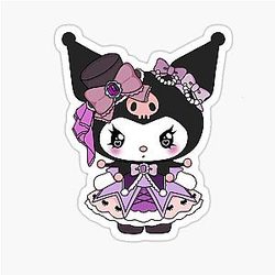 Kuromi Princess Dress Sticker