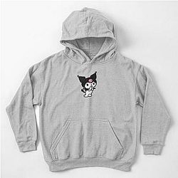 Kuromi's Secret Scheme Playful Design Kids Pullover Hoodie