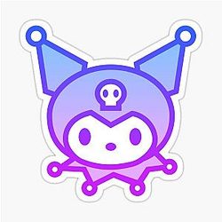 Gradient Kuromi Sticker