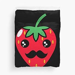 Kuromi Strawberry Duvet Cover