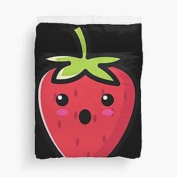 Kuromi Strawberry Duvet Cover