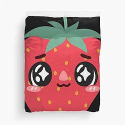 Kuromi Strawberry Duvet Cover