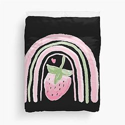 Kuromi Strawberry Duvet Cover