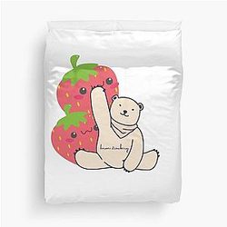 Kuromi Strawberry Design Art Duvet Cover