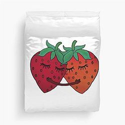 Kuromi Strawberry Duvet Cover