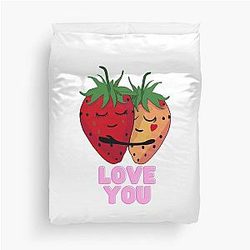 Kuromi Strawberry Duvet Cover