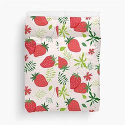 Kuromi Strawberry Duvet Cover