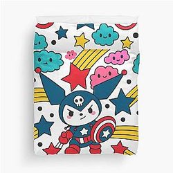 Captain Kuromi Duvet Cover