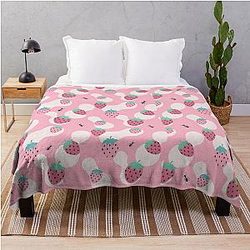 Kuromi Strawberry Ant Sleeveless Throw Blanket