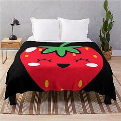 Kuromi Strawberry Throw Blanket
