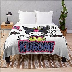 Kuromi Halloween Throw Blanket