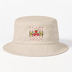 Kuromi Strawberry Pandas Classic Art by LD Bucket Hat