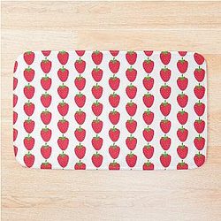 Kuromi Super Strawberry Classic Art by LD Bath Mat