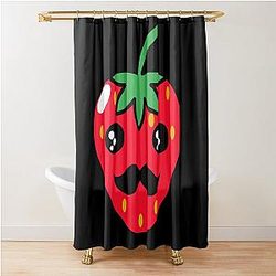 Kuromi Strawberry Shower Curtain