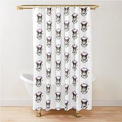 Cute Kuromi Love Shower Curtain