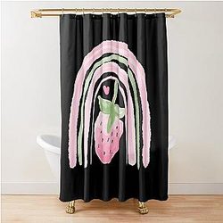 Kuromi Strawberry Shower Curtain