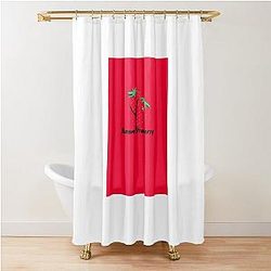 Kuromi strawberry cute angry rilakkuma strawberry Kuromi Strawberry Red Classic T-Shower Curtain