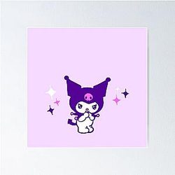 Kuromi Purple Sparkles Poster