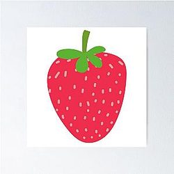 Kuromi Super Strawberry Art by LD Poster