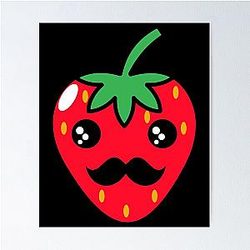 Kuromi Strawberry Poster